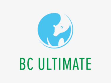 Words that read "BC Ultimate" with a blue circle logo