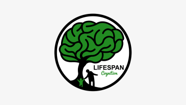 Lifespan Cognition Logo Lifespan Cognition Logo - Brain graphic to replace the top of a tree. Two human figures holding hands at the bottom.